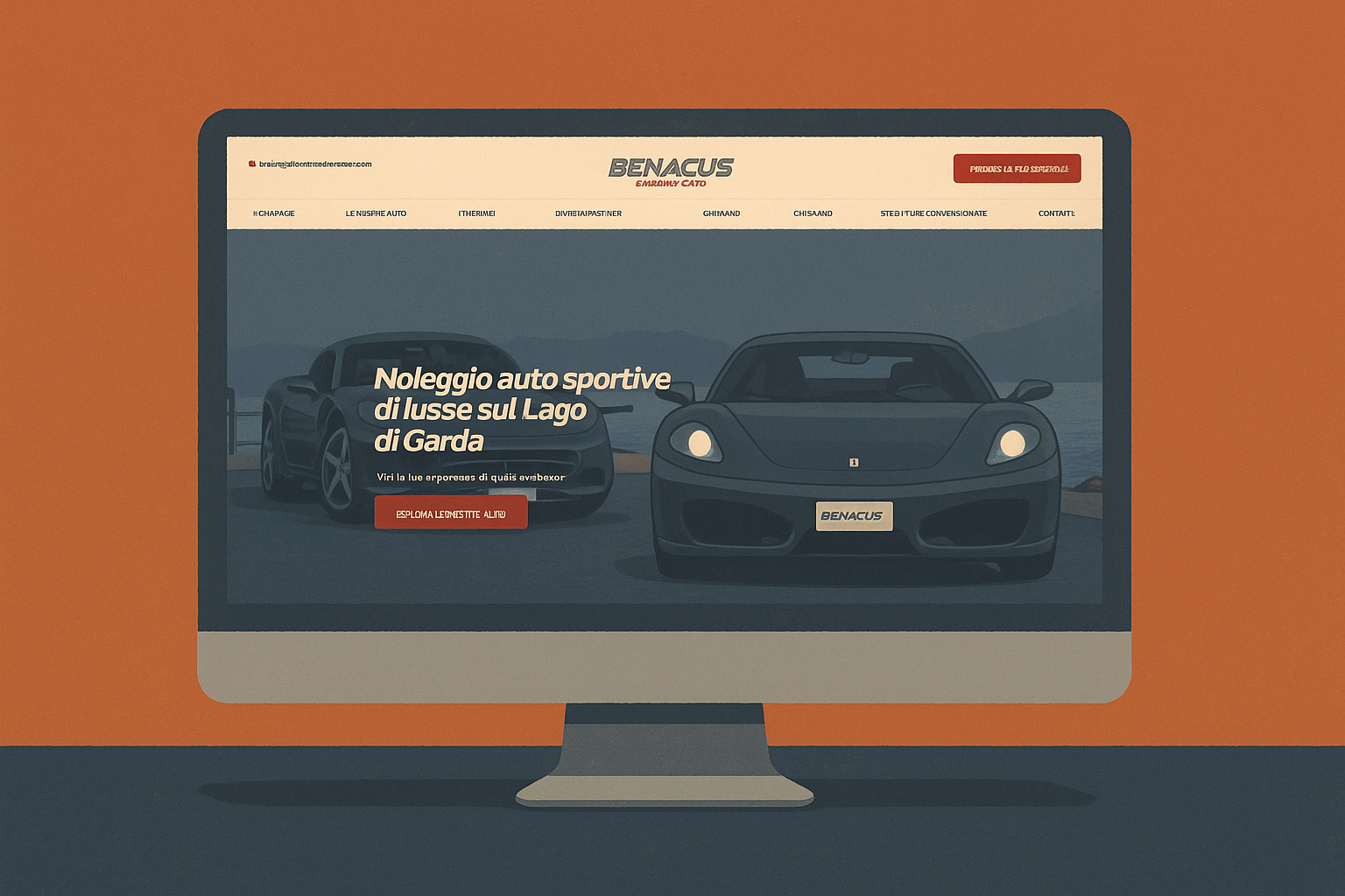 Screenshot del sito Benacus Dreams Cars