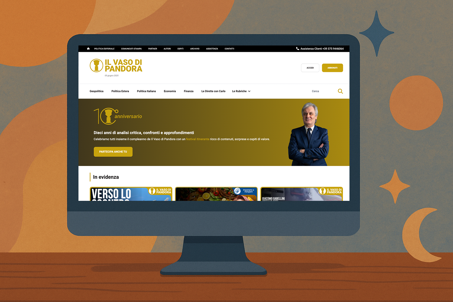 Screenshot del sito Il Vaso di Pandora